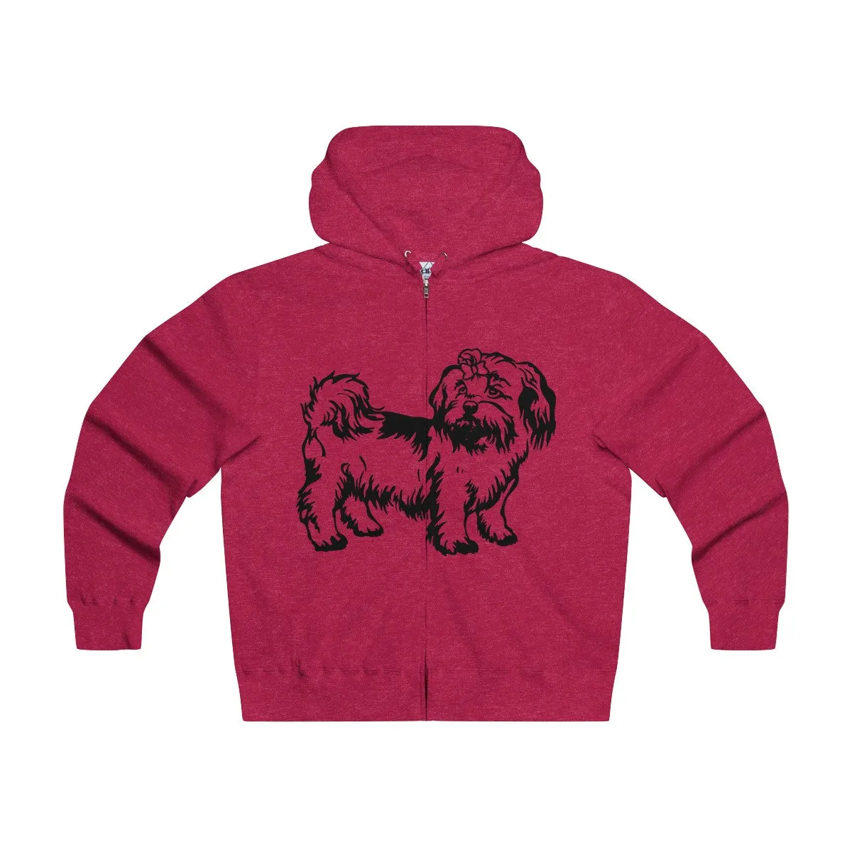Shih Tzu Men's Lightweight Zip Hooded Sweatshirt