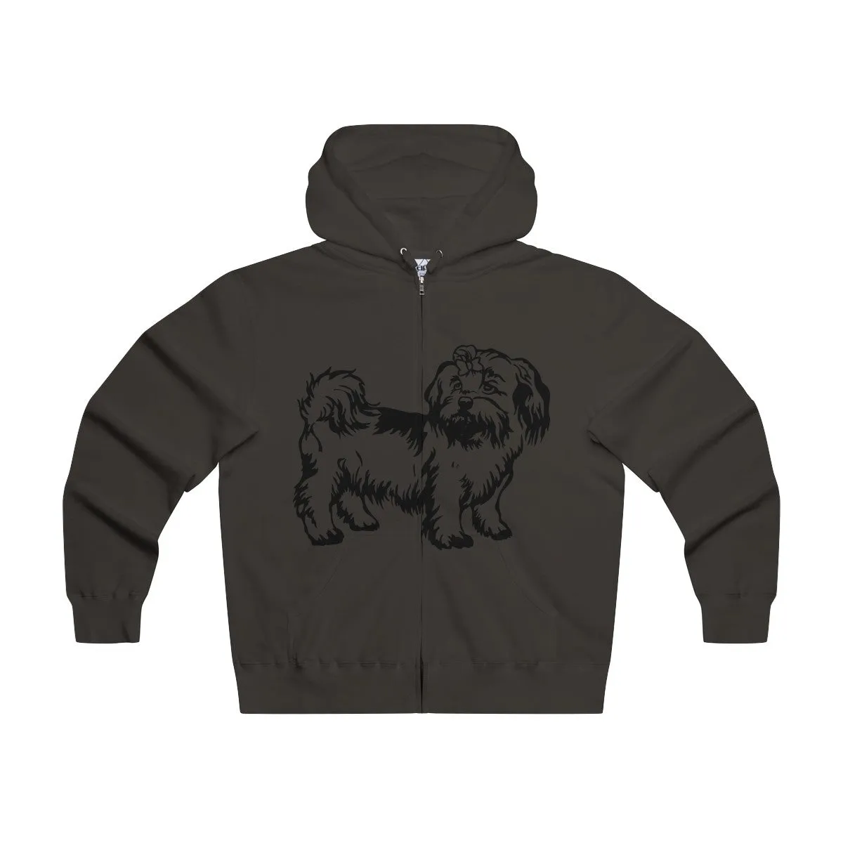Shih Tzu Men's Lightweight Zip Hooded Sweatshirt