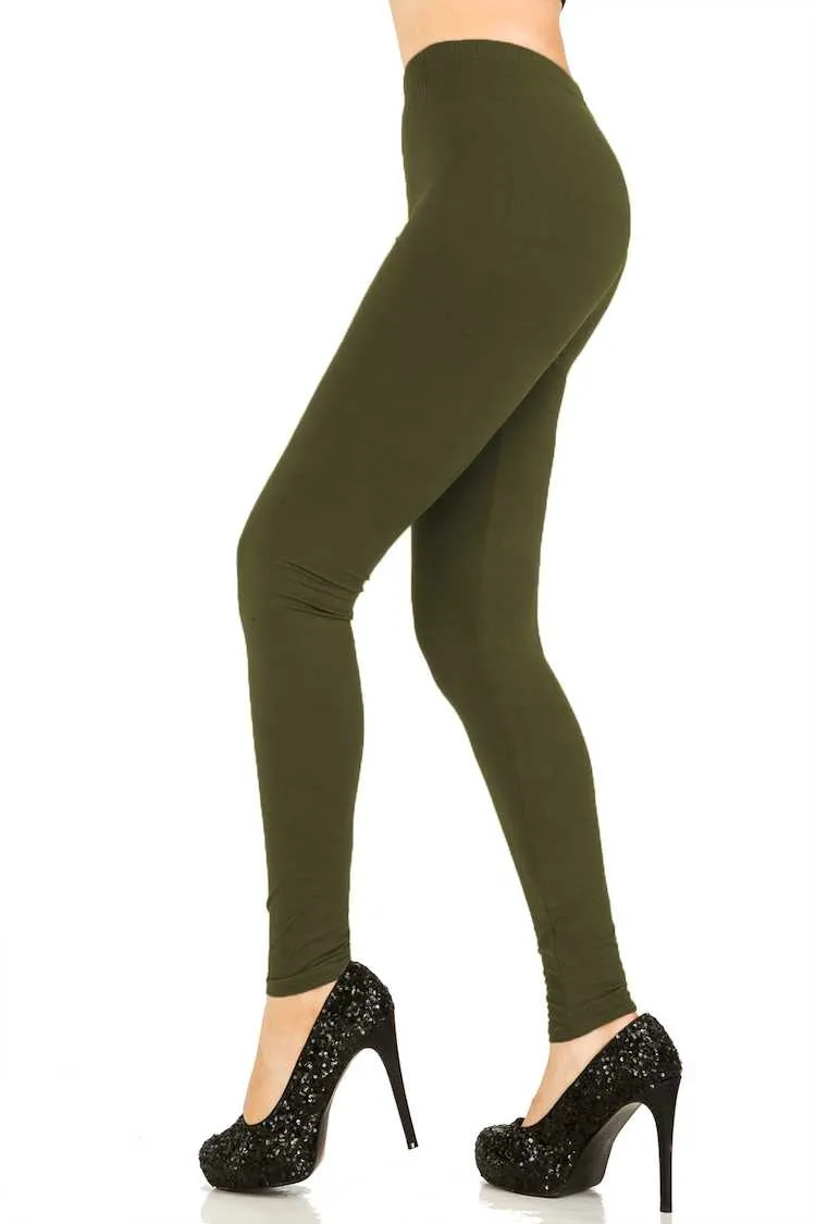 Super Soft Peach Skin Solid Color Leggings