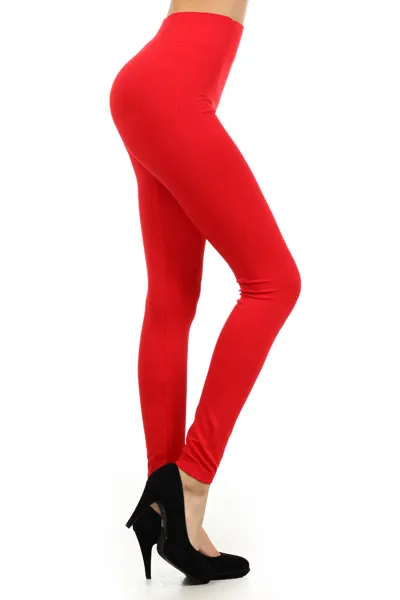 Super Soft Peach Skin Solid Color Leggings