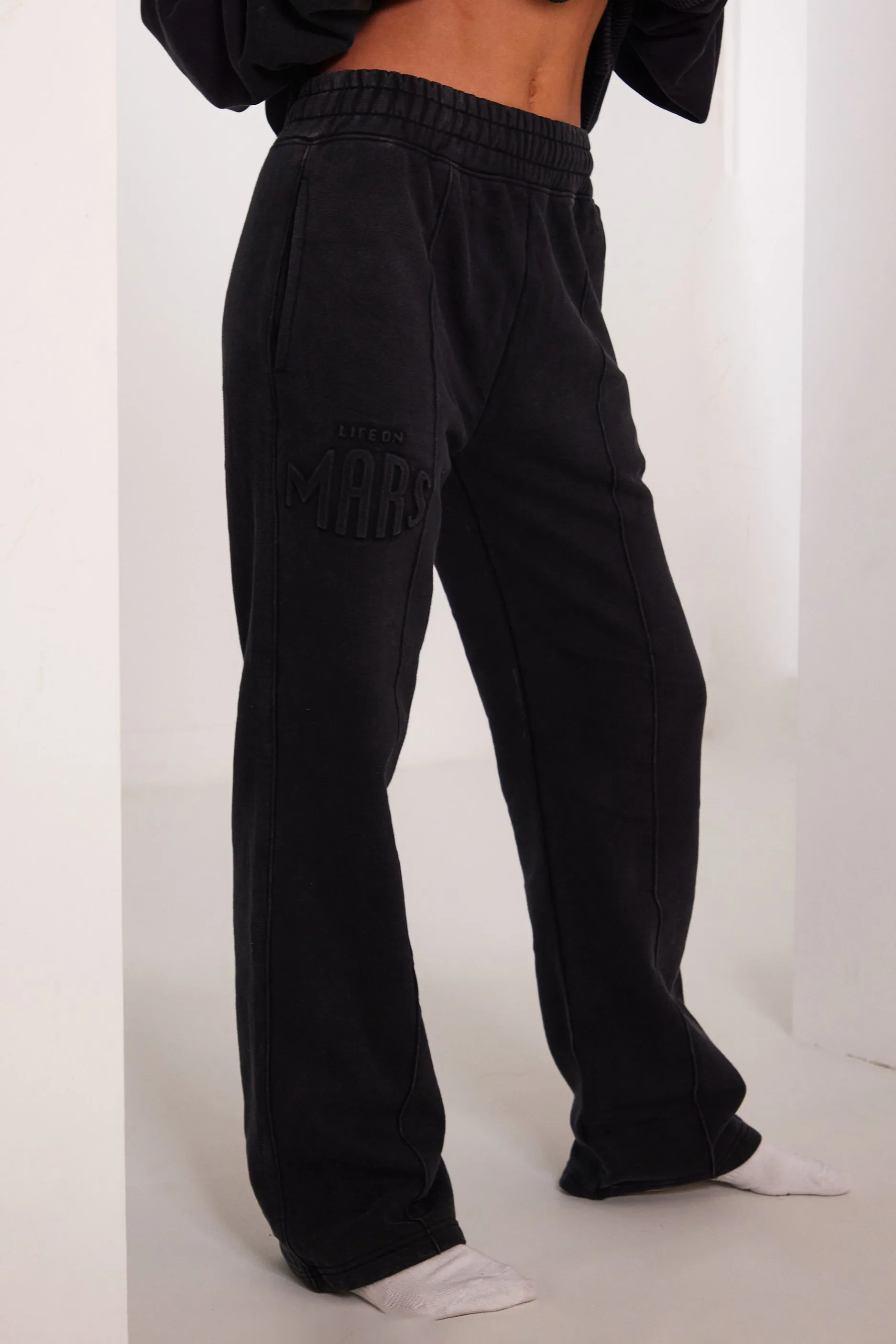 The Embossed Joggers - Charcoal