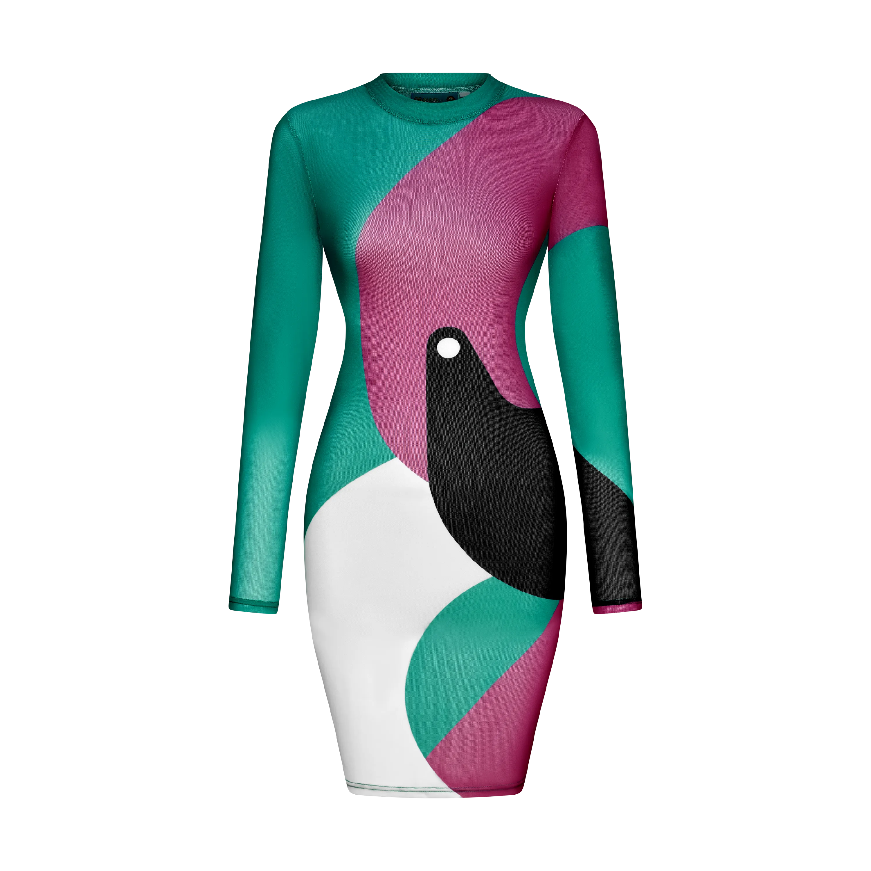 THE TERIDAE VIBES MESH DRESS-OCEANO