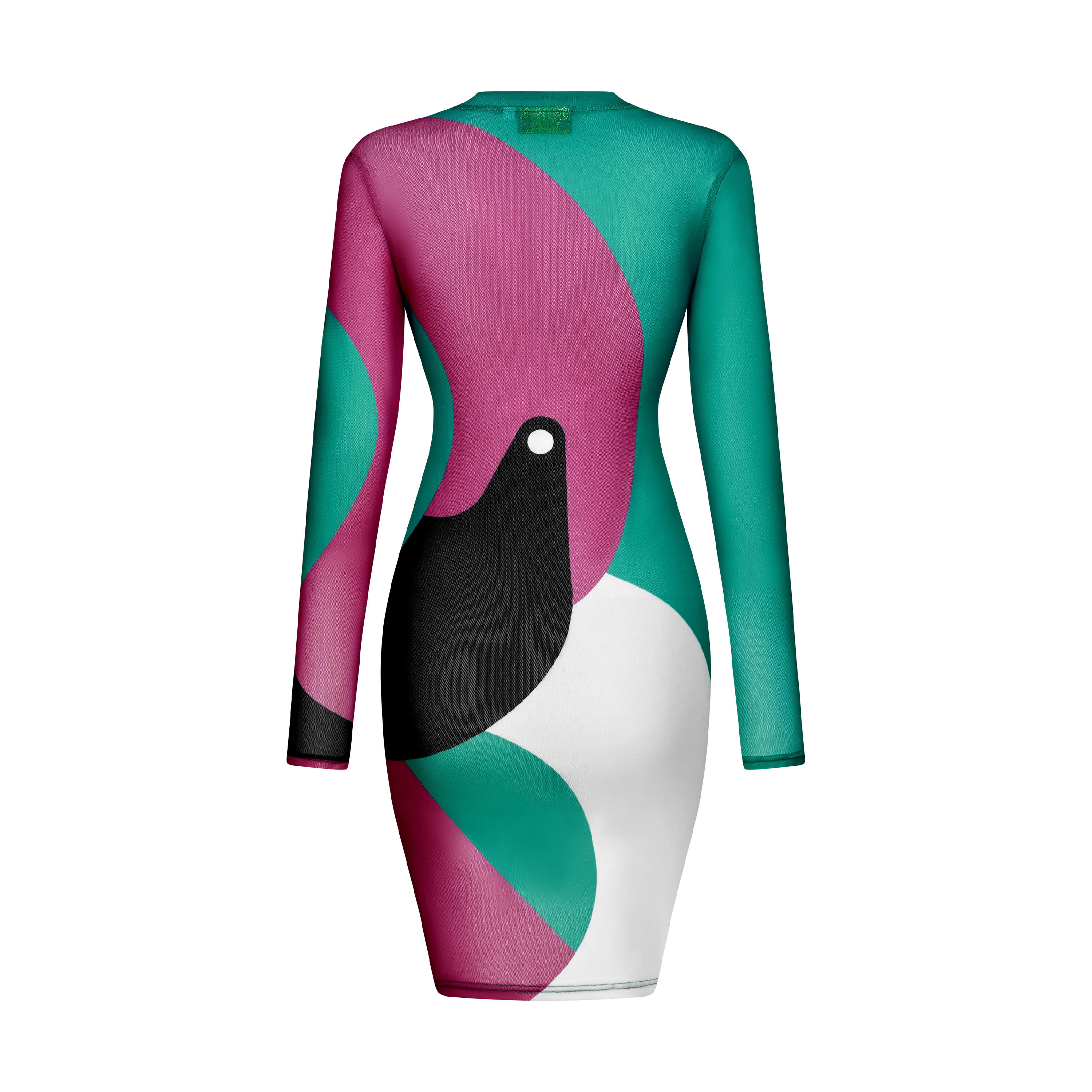 THE TERIDAE VIBES MESH DRESS-OCEANO