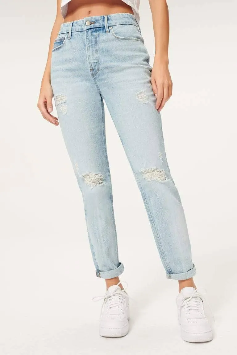The Weekender Good Girlfriend High Rise Denim Light Blue
