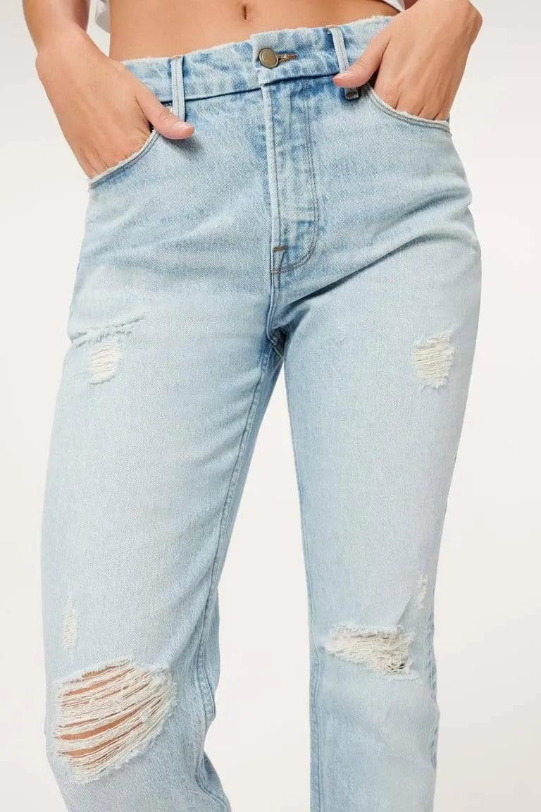 The Weekender Good Girlfriend High Rise Denim Light Blue