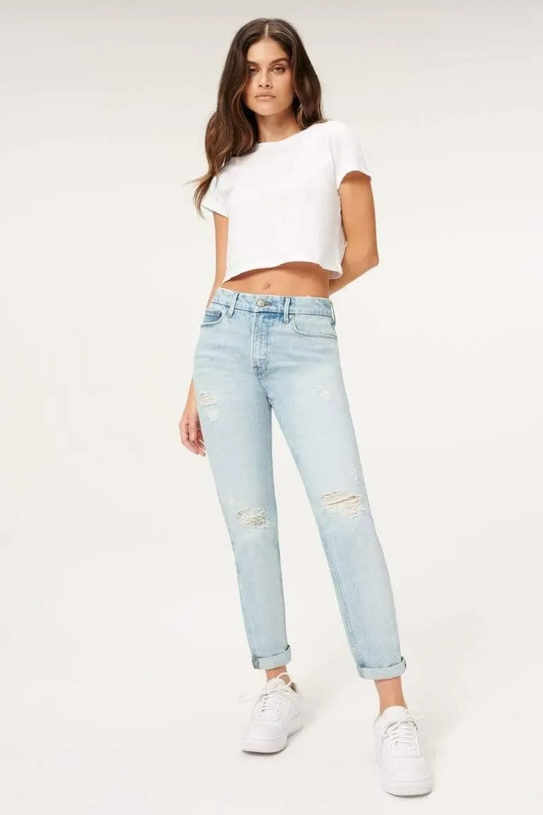 The Weekender Good Girlfriend High Rise Denim Light Blue