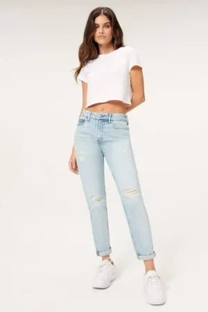 The Weekender Good Girlfriend High Rise Denim Light Blue