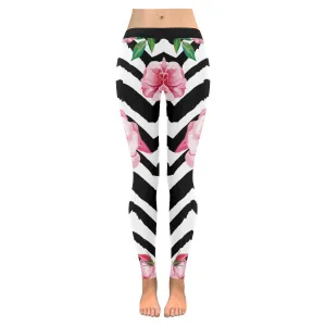 tropic pink flamingo Low Rise Leggings