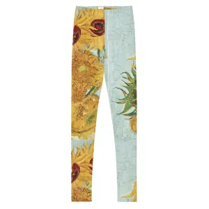 Van Gogh Inspired Sunflowers Teen Leggings