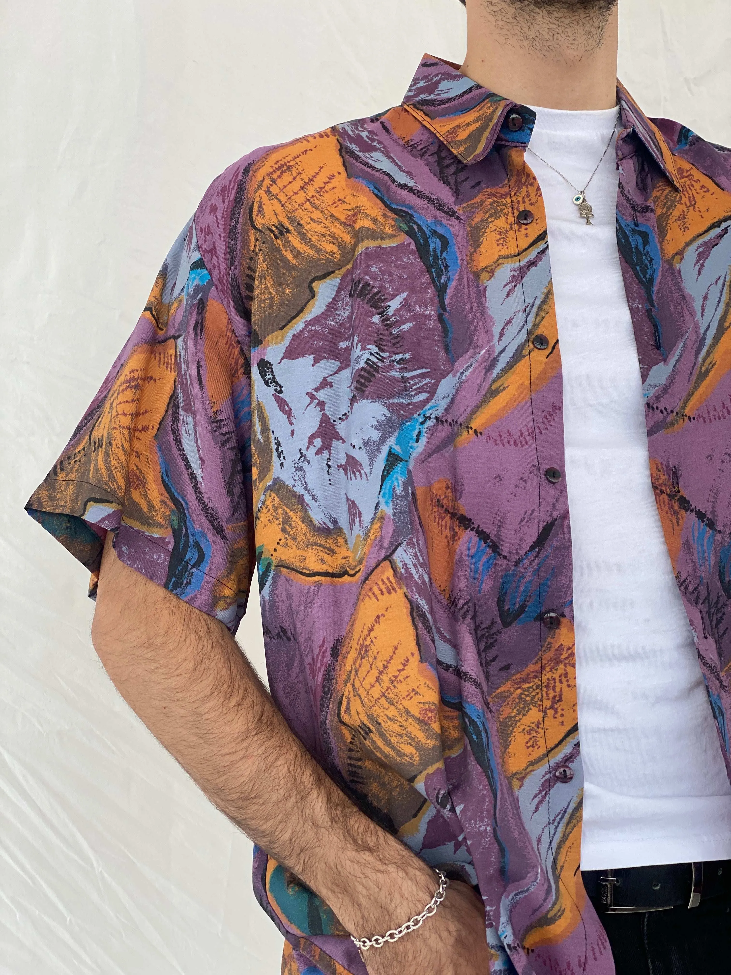 Vintage Dobox Printed Shirt Size XL