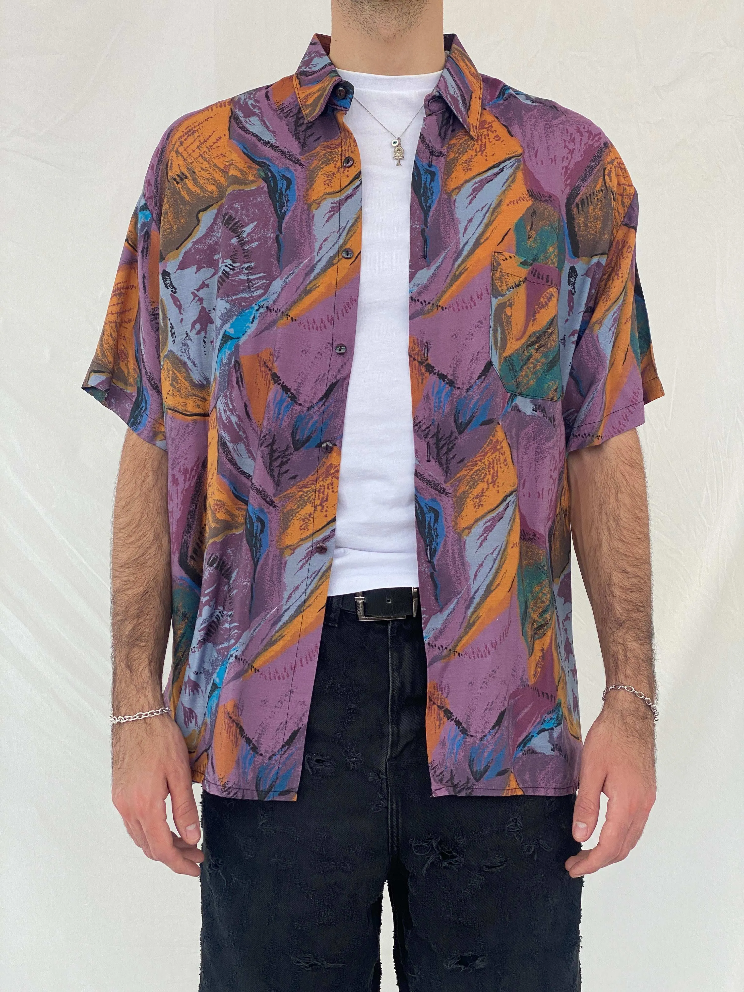 Vintage Dobox Printed Shirt Size XL
