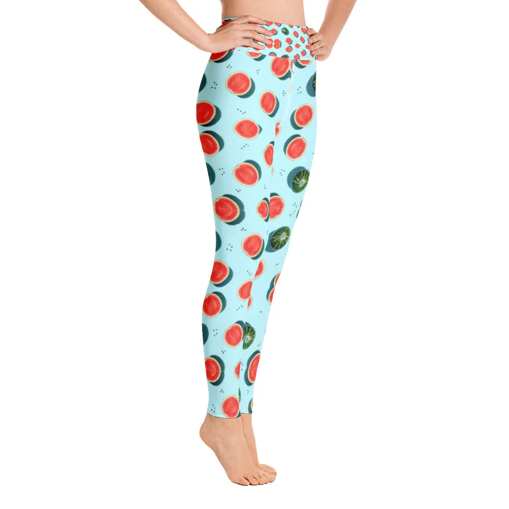 Watermelon Yoga Leggings