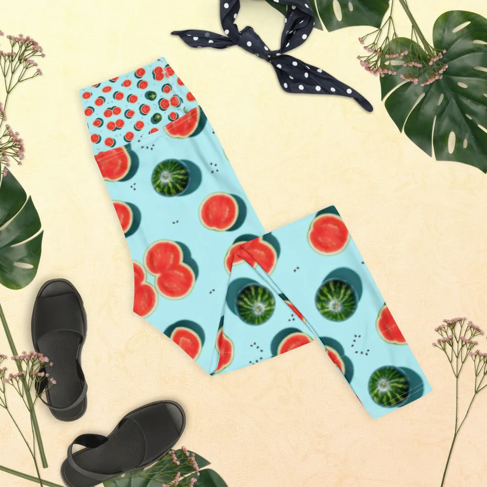 Watermelon Yoga Leggings