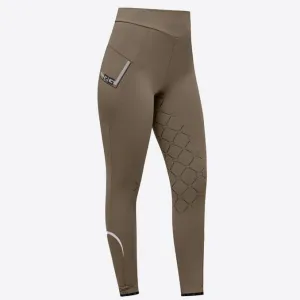 WOMEN&#x27;S LEGGINGS WITH KNEE GRIP AND POCKET GREEN
