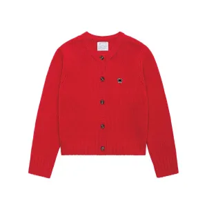 Women's Cashmere Sheep Cardigan Diana Red