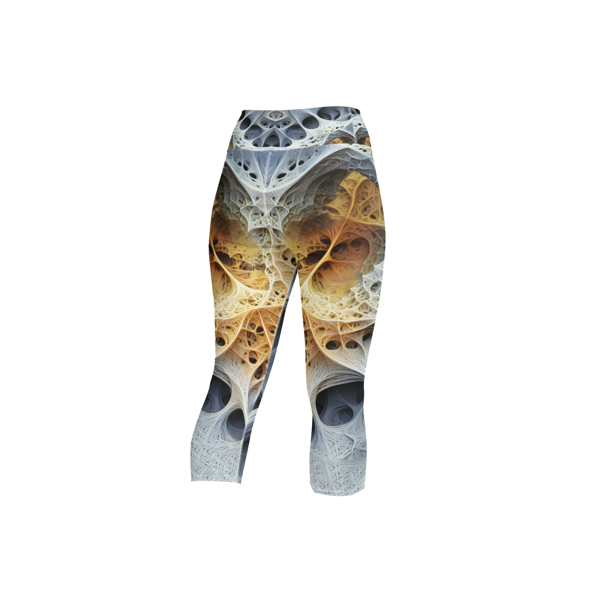 Yoga Capri Leggings Bones