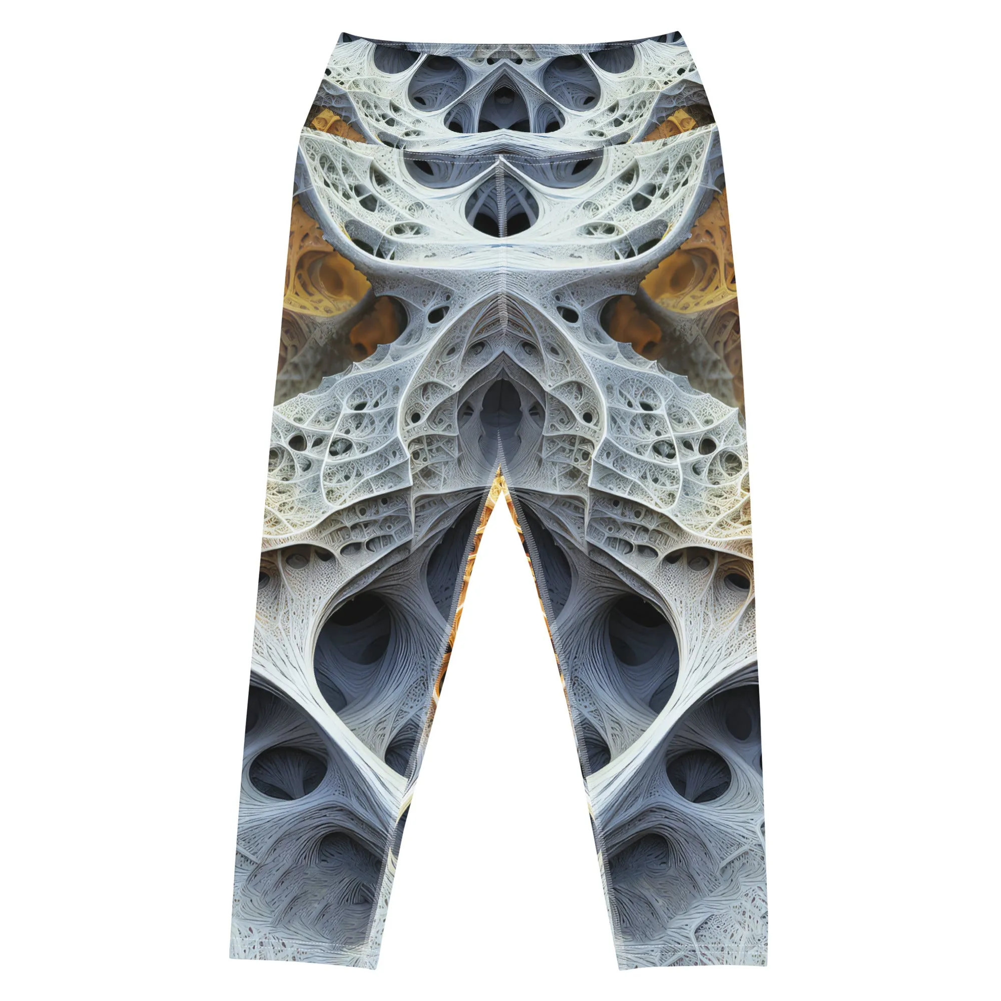 Yoga Capri Leggings Bones
